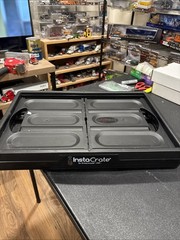 GreenMade InstaCrate Collapsible Storage Bin 12 Gallon Black Plastic