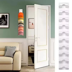 10 Grid Wall Mount Baseball Cap Storage Rack Hat Organizer White/Black