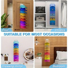Hat Rack Cap Organizer Hanging Baseball Hat Storage Rack for Closet Door Wall