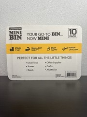 10 Pack Greenmade Mini Bins with Lids Stackable Storage Bins Organizing