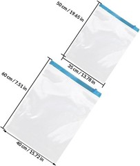 12pcs Hand Roll up Vacuum Storage Bags Pa+pe 7-layer Compression Bags for Tra…