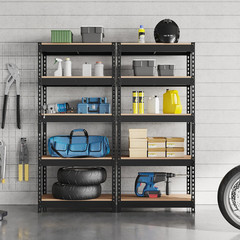 4 PCS 5-Tier Utility Metal Storage Racks Shelves Garage Shelving Unit