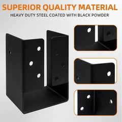 lifgarfe 4″x6″ Concealed Joist Hanger Bracket Fit for 4″x6″ Beam,Swing,handrail,