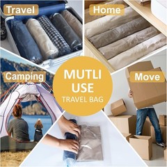 Travel Compression Bags – 12 Durable PA+PE Bags for Ultimate Packing Efficiency