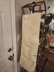 IKEA LIDAN Ivory Crochet 9 Pocket Hanging Storage Organizer 12 1/2 x 42 1/2″