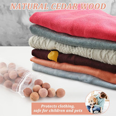 2 Pack 24L Cashmere Sweater Storage Bag with Natural Cedar Ball,Breathable & Was