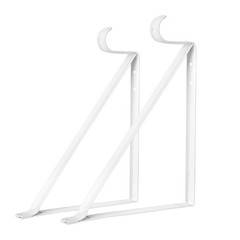 Closet Shelf & Rod Brackets 11 X 9.45 Inch – Heavy Duty Wall Mounted Support