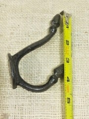 4 Rustic Coat Hooks Cast Iron Wall Mount Hat Hook Towel Bath School Traditional