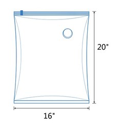1/10 Pack Reusable Vacuum Storage Bags Space Saver for Clothes Blankets S/L/XL