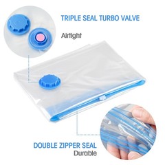 1/10 Pack Reusable Vacuum Storage Bags Space Saver for Clothes Blankets S/L/XL