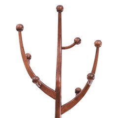 Wooden Freestanding Clothes Rack Bedroom Coat Rack Tree Stand Hanger 8 Hooks