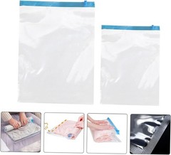 12pcs Hand Roll up Vacuum Storage Bags Pa+pe 7-layer Compression Bags for Tra…