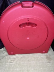 Homz 24 Inch Seasonal Holiday Christmas Season Plastic Wreath Storage Box Used