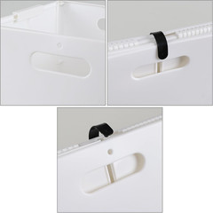 Collapsible 4-Pack White Storage Cube Bins for Organizing Toys and More