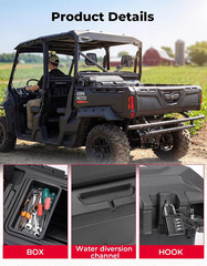 Waterproof UTV Storage Box 45.3L for Can-Am Defender & Commander 1000R/700