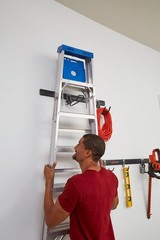 Fasttrack Garage Storage Utility Hooks 7 Piece Black All in One Rail Hook Kit &