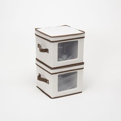 China Salad Plate Storage Box Windowed Panel Stackable Foldable Lid Handle