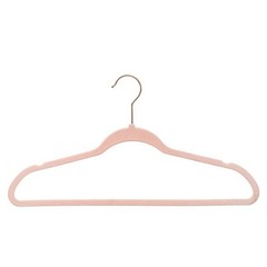 Velvet Adult Clothing Hangers, Pink, Non-Slip, Space Saving 30 Count