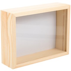 Insect Specimen Box Beige Plastic Rectangular Scientists 1Pack 7.1*5.3*2.2in