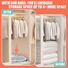 Vacuum Storage Bags, Space Saver Bags, Compression for Comforters and Blankets,