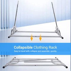 450lbs Garment Rack Clothes Rack Commercial Rolling Heavy Duty Clothing Hanger
