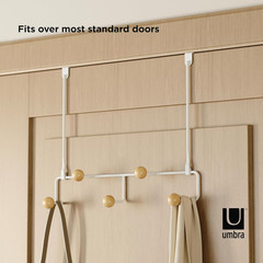 Estique over the Door Coat Rack & Multi-Use Organizer, for Coats, Bags, Hats & M