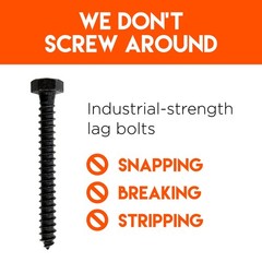 Heavy Duty Lag Bolt Kit For Mounting TV Wood Concrete Anchor Drill Bit