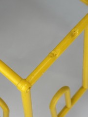 Vintage Yaffa Style Yellow Plastic Shoe Rack – MISSING ONE TOP PIECE – SEE PICS