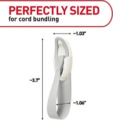Command Cord Bundlers, Damage Free Hanging Organizer, No Medium, White