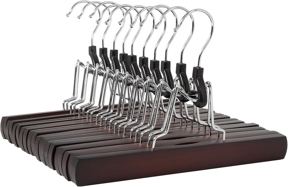 Wooden Pants Hangers Cherry 10 Pack…