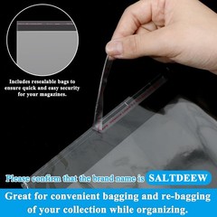 80 Pcs Magazine Protectors for Collectors Clear Plastic Magazine Sleeves 9.25