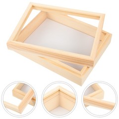 Insect Specimen Box Beige Plastic Rectangular Scientists 1Pack 7.1*5.3*2.2in