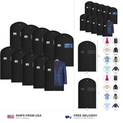 Univivi 10 Pack Suit Bags Garment Bag for Men Storage, 40-Inch Suit Bags for …