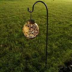 2 Pack Shepherd Hooks 31″ Metal for Solar Lights, Lanterns, Bird Feeders