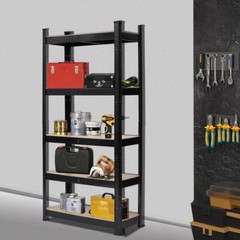 59 x 30 x 12″ Industrial 5 Tier Metal Racking Shelves Storage Shelf Unit Garage
