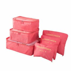 6Pcs/Set Travel Storage Bag for Clothes Luggage Packing Cube Organizer Suitcase