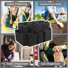 Wearable Cleaning Caddy Organizer with Handle & Straps, Under Sink & Car Tool Ba