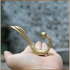 2Pcs Antique Solid Brass Clothes Hooks, Entryway Coat Hooks, Scarf and Jacket Ha