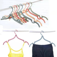 Clothes Hanger 5Pcs/10Pcs Foldableable Portable Travel Portable Clothes Hanging