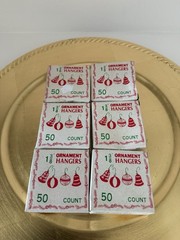 Vtg Liberty Bill Christmas Ornament Hangers 1 3/8” 50 Count Lot 6=300
