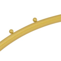 Gold Metal Hanging Clothes Rail, Heavy Duty Wall-mounted Garment Rack, 98.4*63in