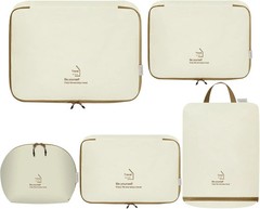 5 Set Packing Cubes for Travel, Various Sizes Luggage Organizer Bags with Double