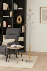 Proman Products Silver Tree Valet Stand Gold Ct17019