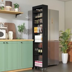 7 Tier multi-functional pull-out multi-tier storage Single-sided open shelf