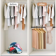 Durable Alloy Steel Closet Extender Rod – Easy Installation & Versatile Use