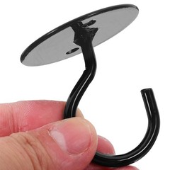 1Set Black Plant Hanger Hook for Home Use Easy Install on Wood Brick Or Concrete