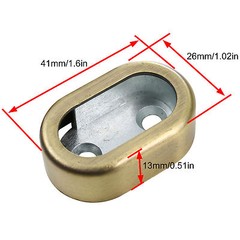 Wardrobe Clothes Tube Support Closet Rod Pole End Bracket Thickening Pin Holder