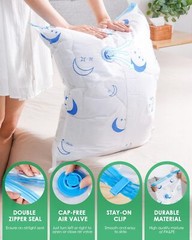 Travel Compression Bags, 25 Pack Vacuum Storage Bags, Vacuum Seal Bags