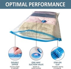 Roomimaster Vacuum Storage Bags 10Pack Space Saver Bags for Clothes Bedding