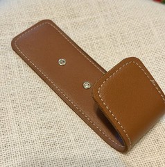 Brown Faux Leather Wall Hook Modern Matte Finish Wall Mounted Traditional Style